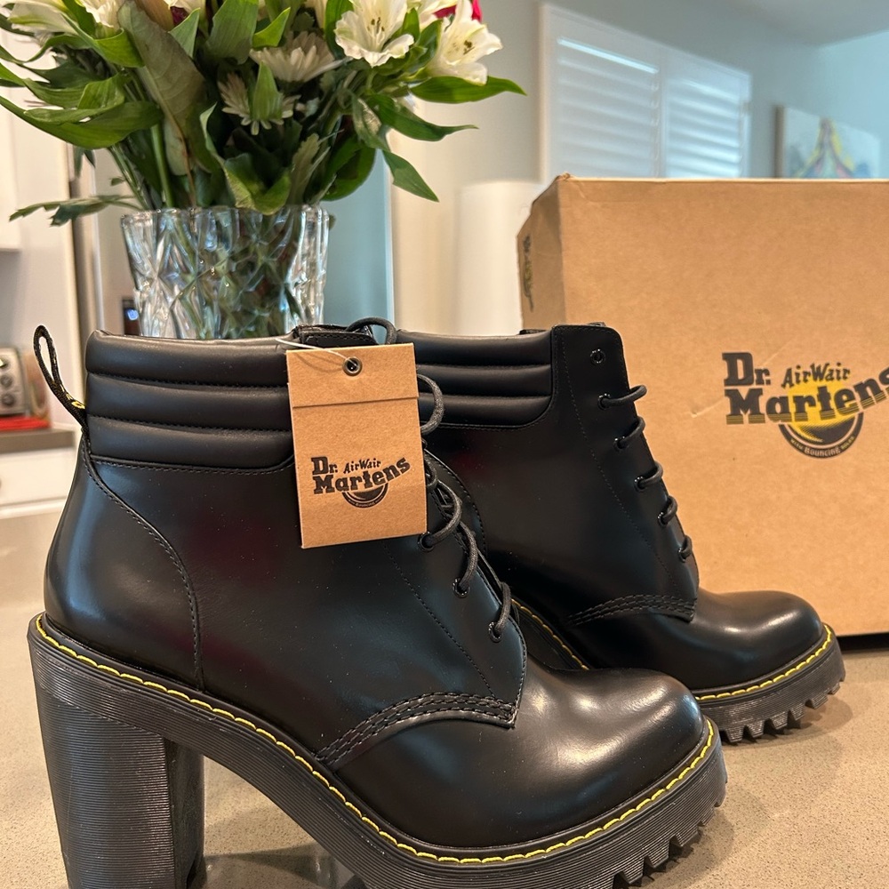 Dr. Martens Women's Black Leather Boots